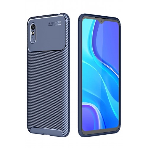 Newface Xiaomi Redmi 9A Kılıf Focus Karbon Silikon - Lacivert Newface Xiaomi Redmi 9A Kılıf Focus Karbon Silikon - Lacivert
