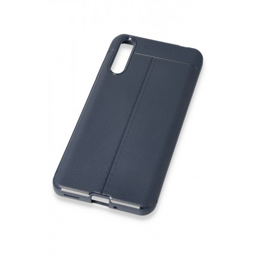 Newface Huawei Y8P Kılıf Focus Derili Silikon - Lacivert Newface Huawei Y8P Kılıf Focus Derili Silikon - Lacivert