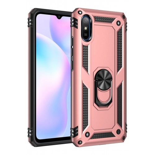 Newface Xiaomi Redmi 9A Kılıf Sofya Yüzüklü Silikon Kapak - Rose Newface Xiaomi Redmi 9A Kılıf Sofya Yüzüklü Silikon Kapak - Rose