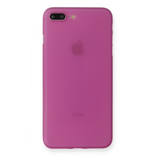 Newface iPhone 8 Plus Kılıf PP Ultra İnce Kapak - Pembe