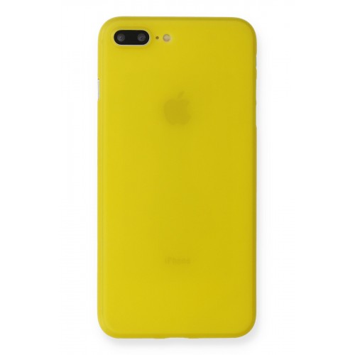 Newface iPhone 8 Plus Kılıf PP Ultra İnce Kapak - Sarı Newface iPhone 8 Plus Kılıf PP Ultra İnce Kapak - Sarı