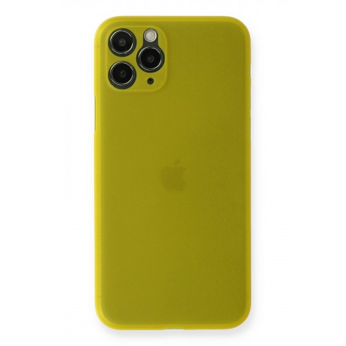 Newface iPhone 11 Pro Kılıf PP Ultra İnce Kapak - Sarı Newface iPhone 11 Pro Kılıf PP Ultra İnce Kapak - Sarı