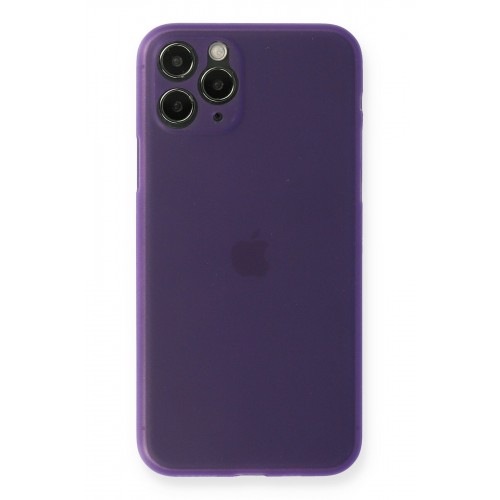 Newface iPhone 11 Pro Kılıf PP Ultra İnce Kapak - Mor Newface iPhone 11 Pro Kılıf PP Ultra İnce Kapak - Mor