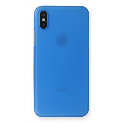 Newface iPhone XS Kılıf PP Ultra İnce Kapak - Mavi Newface iPhone XS Kılıf PP Ultra İnce Kapak - Mavi