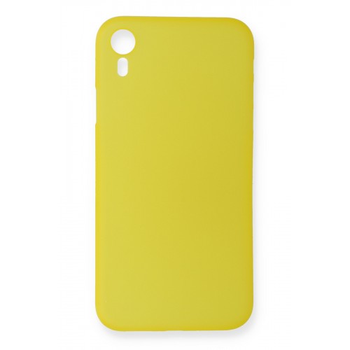 Newface iPhone XR Kılıf PP Ultra İnce Kapak - Sarı Newface iPhone XR Kılıf PP Ultra İnce Kapak - Sarı
