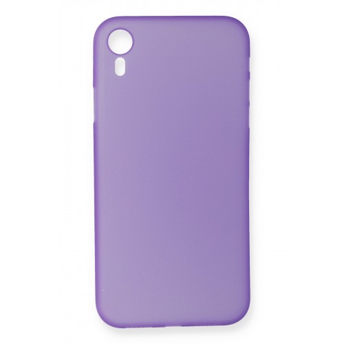 Newface iPhone XR Kılıf PP Ultra İnce Kapak - Mor Newface iPhone XR Kılıf PP Ultra İnce Kapak - Mor