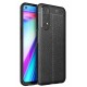 Newface Realme 7 Kılıf Focus Derili Silikon - Siyah Newface Realme 7 Kılıf Focus Derili Silikon - Siyah