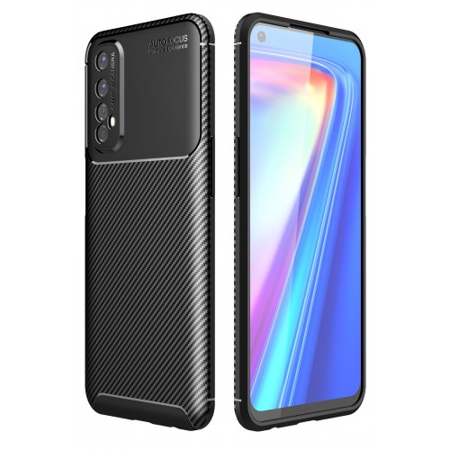 Newface Realme 7 Kılıf Focus Karbon Silikon - Siyah Newface Realme 7 Kılıf Focus Karbon Silikon - Siyah