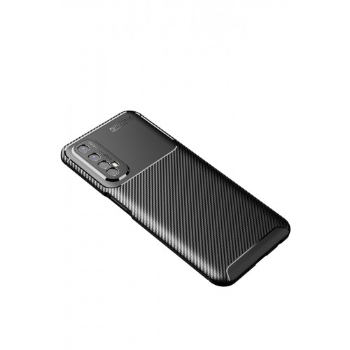 Newface Realme 7 Kılıf Focus Karbon Silikon - Siyah Newface Realme 7 Kılıf Focus Karbon Silikon - Siyah