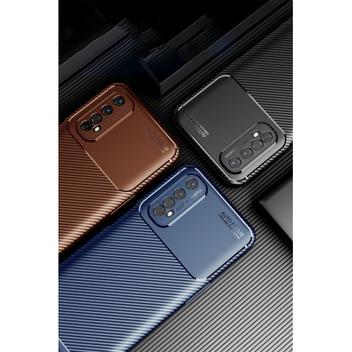 Newface Realme 7 Kılıf Focus Karbon Silikon - Siyah Newface Realme 7 Kılıf Focus Karbon Silikon - Siyah