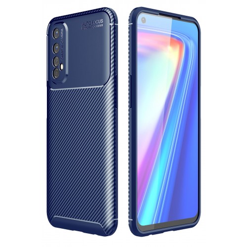 Newface Realme 7 Kılıf Focus Karbon Silikon - Lacivert Newface Realme 7 Kılıf Focus Karbon Silikon - Lacivert