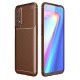Newface Realme 7 Kılıf Focus Karbon Silikon - Kahverengi