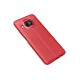 Newface Xiaomi Mi 10T Lite Kılıf Focus Derili Silikon - Kırmızı Newface Xiaomi Mi 10T Lite Kılıf Focus Derili Silikon - Kırmızı