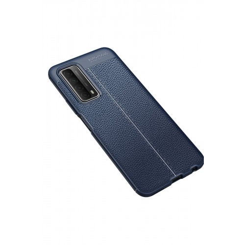 Newface Huawei P Smart 2021 Kılıf Focus Derili Silikon - Lacivert Newface Huawei P Smart 2021 Kılıf Focus Derili Silikon - Lacivert