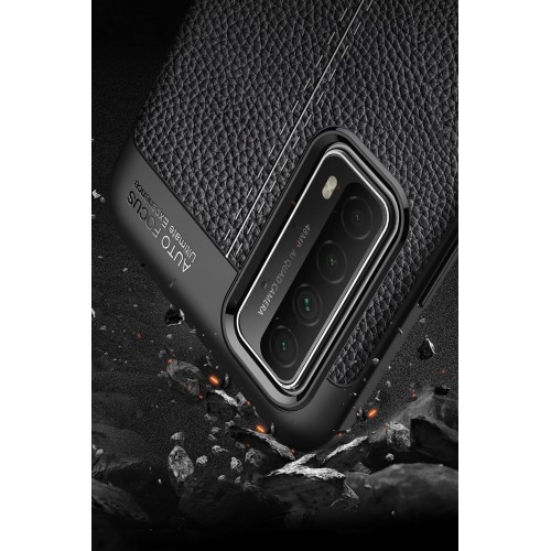 Newface Huawei P Smart 2021 Kılıf Focus Derili Silikon - Lacivert Newface Huawei P Smart 2021 Kılıf Focus Derili Silikon - Lacivert