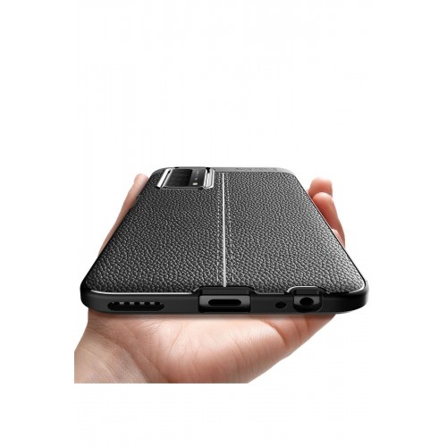 Newface Huawei P Smart 2021 Kılıf Focus Derili Silikon - Lacivert Newface Huawei P Smart 2021 Kılıf Focus Derili Silikon - Lacivert