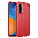 Newface Huawei P Smart 2021 Kılıf Focus Derili Silikon - Kırmızı Newface Huawei P Smart 2021 Kılıf Focus Derili Silikon - Kırmızı