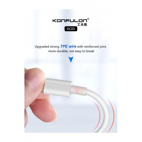 Konfulon DC-05 Süper Hızlı Lightning Kablo iphone Uyumlu 1M 2.4A Konfulon DC-05 Süper Hızlı Lightning Kablo iphone Uyumlu 1M 2.4A
