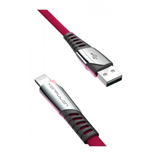 Konfulon DC-17 Lightning Kablo iphone Uyumlu 1M 2.4A - Kırmızı Konfulon DC-17 Lightning Kablo iphone Uyumlu 1M 2.4A - Kırmızı