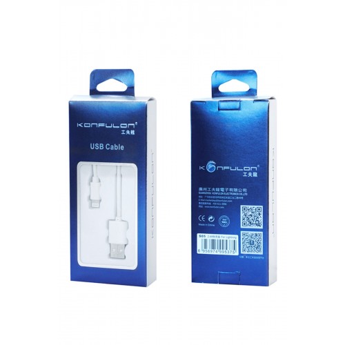 Konfulon S05 Lightning Kablo iphone Uyumlu 1.5M 2.1A Konfulon S05 Lightning Kablo iphone Uyumlu 1.5M 2.1A