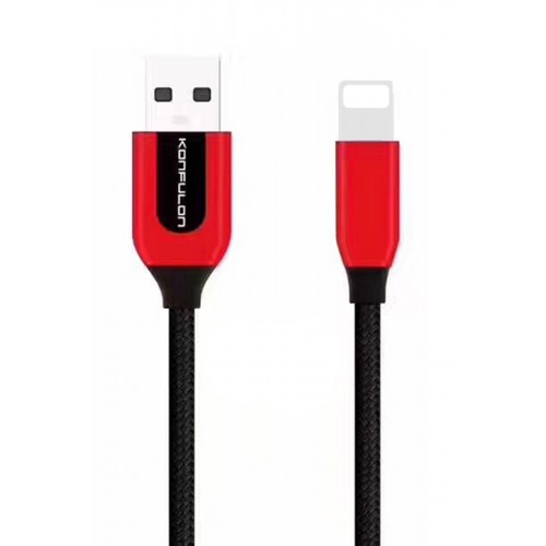 Konfulon S51 Lightning Kablo iphone Uyumlu 1M 3A - Kırmızı Konfulon S51 Lightning Kablo iphone Uyumlu 1M 3A - Kırmızı