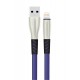 Konfulon S89 Metal Uçlu Lightning Kablo iphone Uyumlu 1M 2.4A - Mavi
