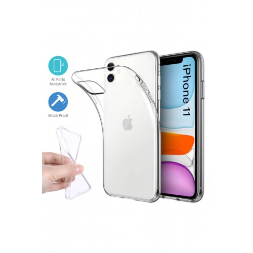 Newface iPhone 11 Kılıf Lüx Şeffaf Silikon