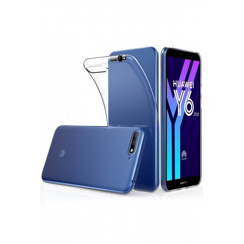 Newface Huawei Y6 2018 Kılıf Lüx Şeffaf Silikon - Şeffaf Newface Huawei Y6 2018 Kılıf Lüx Şeffaf Silikon - Şeffaf