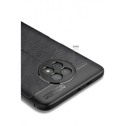 Newface Xiaomi Redmi Note 9 5G Kılıf Focus Derili Silikon - Kırmızı Newface Xiaomi Redmi Note 9 5G Kılıf Focus Derili Silikon - Kırmızı