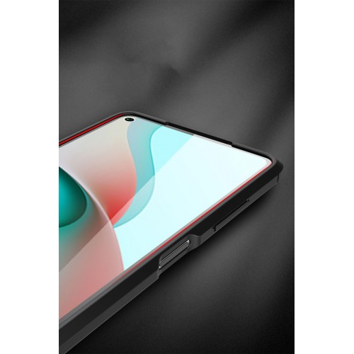 Newface Xiaomi Redmi Note 9 5G Kılıf Focus Derili Silikon - Kırmızı Newface Xiaomi Redmi Note 9 5G Kılıf Focus Derili Silikon - Kırmızı