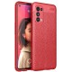 Newface Oppo Reno 5 Kılıf Focus Derili Silikon - Kırmızı Newface Oppo Reno 5 Kılıf Focus Derili Silikon - Kırmızı
