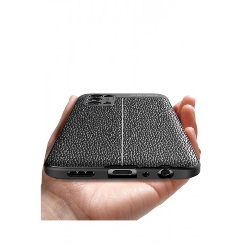 Newface Oppo Reno 5 Kılıf Focus Derili Silikon - Lacivert Newface Oppo Reno 5 Kılıf Focus Derili Silikon - Lacivert