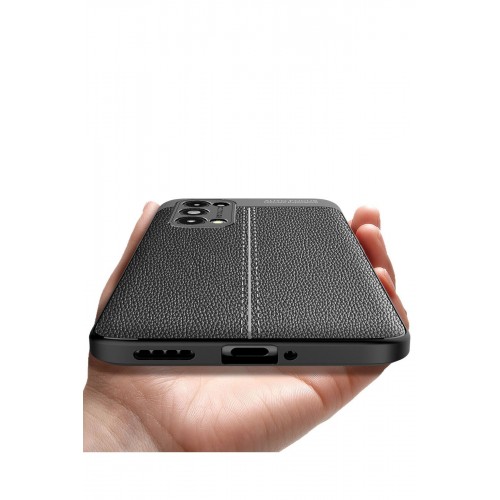 Newface Oppo Reno 5 Pro Kılıf Focus Derili Silikon - Lacivert Newface Oppo Reno 5 Pro Kılıf Focus Derili Silikon - Lacivert