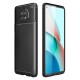 Newface Xiaomi Redmi Note 9 5G Kılıf Focus Karbon Silikon - Siyah