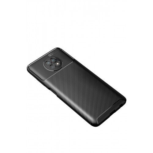 Newface Xiaomi Redmi Note 9 5G Kılıf Focus Karbon Silikon - Siyah Newface Xiaomi Redmi Note 9 5G Kılıf Focus Karbon Silikon - Siyah