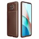 Newface Xiaomi Redmi Note 9 5G Kılıf Focus Karbon Silikon - Kahverengi Newface Xiaomi Redmi Note 9 5G Kılıf Focus Karbon Silikon - Kahverengi