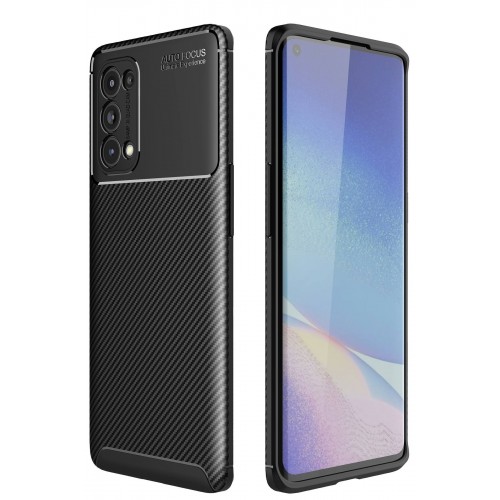 Newface Oppo Reno 5 Pro Kılıf Focus Karbon Silikon - Siyah Newface Oppo Reno 5 Pro Kılıf Focus Karbon Silikon - Siyah