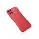 Newface Oppo A15 Kılıf Focus Derili Silikon - Kırmızı Newface Oppo A15 Kılıf Focus Derili Silikon - Kırmızı