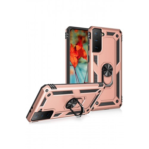 Newface Samsung Galaxy S21 Plus Kılıf Sofya Yüzüklü Silikon Kapak - Rose Newface Samsung Galaxy S21 Plus Kılıf Sofya Yüzüklü Silikon Kapak - Rose