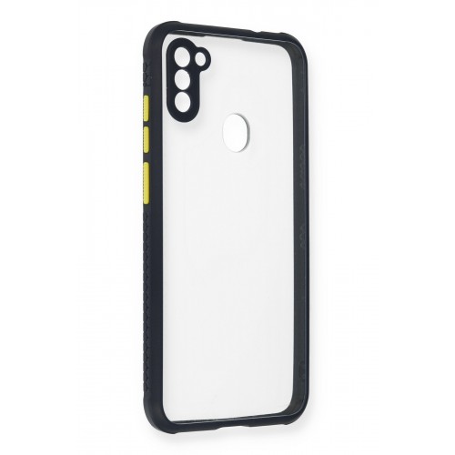 Newface Samsung Galaxy A11 Kılıf Miami Şeffaf Silikon - Lacivert Newface Samsung Galaxy A11 Kılıf Miami Şeffaf Silikon - Lacivert