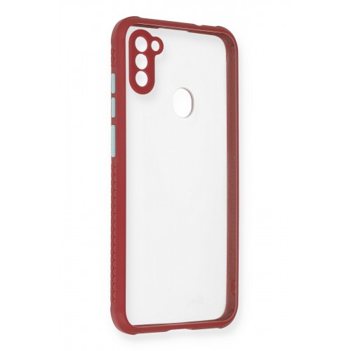 Newface Samsung Galaxy A11 Kılıf Miami Şeffaf Silikon - Fuşya Newface Samsung Galaxy A11 Kılıf Miami Şeffaf Silikon - Fuşya