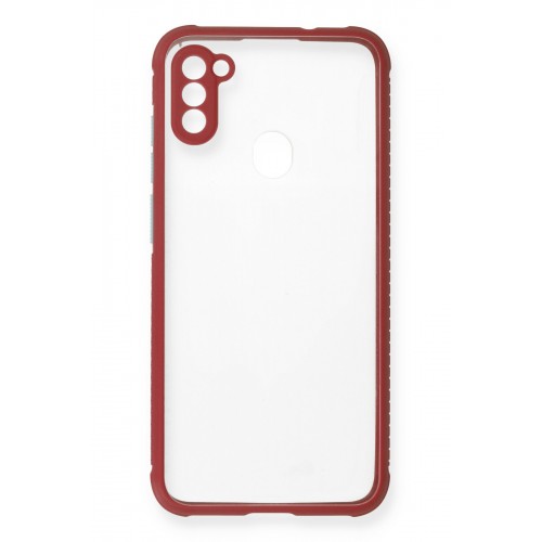 Newface Samsung Galaxy A11 Kılıf Miami Şeffaf Silikon - Fuşya Newface Samsung Galaxy A11 Kılıf Miami Şeffaf Silikon - Fuşya