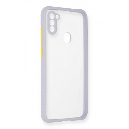 Newface Samsung Galaxy A11 Kılıf Miami Şeffaf Silikon - Lila Newface Samsung Galaxy A11 Kılıf Miami Şeffaf Silikon - Lila