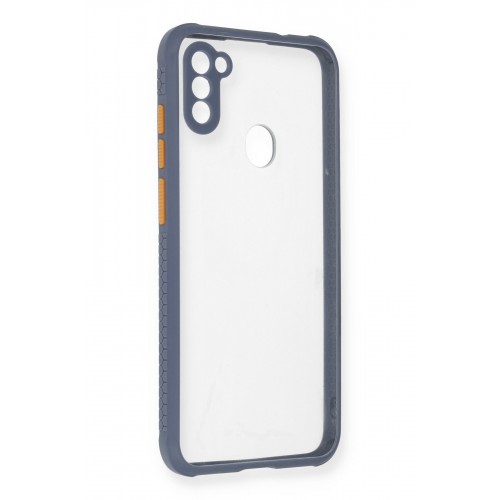 Newface Samsung Galaxy A11 Kılıf Miami Şeffaf Silikon - Gri Newface Samsung Galaxy A11 Kılıf Miami Şeffaf Silikon - Gri