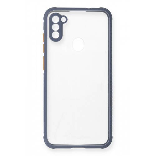 Newface Samsung Galaxy A11 Kılıf Miami Şeffaf Silikon - Gri Newface Samsung Galaxy A11 Kılıf Miami Şeffaf Silikon - Gri
