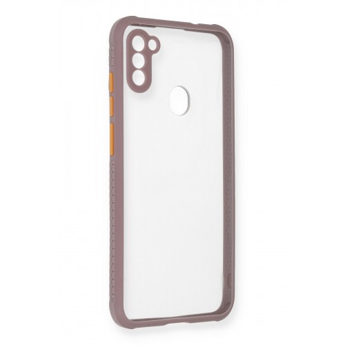 Newface Samsung Galaxy A11 Kılıf Miami Şeffaf Silikon - Açık Mor Newface Samsung Galaxy A11 Kılıf Miami Şeffaf Silikon - Açık Mor