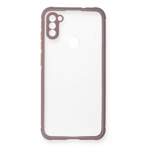 Newface Samsung Galaxy A11 Kılıf Miami Şeffaf Silikon - Açık Mor Newface Samsung Galaxy A11 Kılıf Miami Şeffaf Silikon - Açık Mor