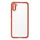 Newface Samsung Galaxy A11 Kılıf Miami Şeffaf Silikon - Kırmızı Newface Samsung Galaxy A11 Kılıf Miami Şeffaf Silikon - Kırmızı