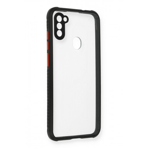Newface Samsung Galaxy A11 Kılıf Miami Şeffaf Silikon - Siyah Newface Samsung Galaxy A11 Kılıf Miami Şeffaf Silikon - Siyah