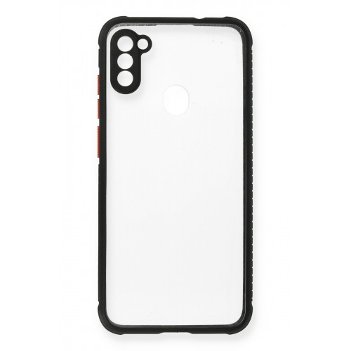 Newface Samsung Galaxy A11 Kılıf Miami Şeffaf Silikon - Siyah Newface Samsung Galaxy A11 Kılıf Miami Şeffaf Silikon - Siyah